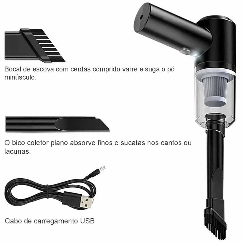 MINI ASPIRADOR DE PÓ SEM FIO MAXCLEANER - PROMOÇÃO